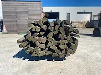 Kastanje paal gekloven 200cml (dia 10/12 cm) - afbeelding 3 van  3