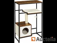 Kat as, huis, niche, ruimtebesparend, rustiek bruin - afbeelding 2 van  8