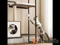 Kat as, huis, niche, ruimtebesparend, rustiek bruin - afbeelding 3 van  8