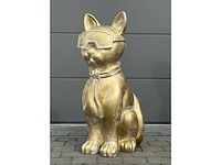 Kat met bril witgoud - afbeelding 1 van  3