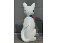 Kat met bril wit/multicolor - afbeelding 2 van  4