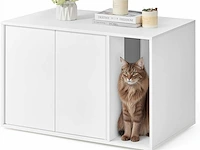 Kattenbak - sneeuwwit - afbeelding 1 van  4