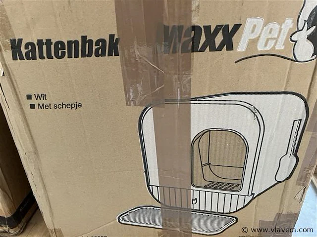 Kattenbak, kleur wit - afbeelding 1 van  1