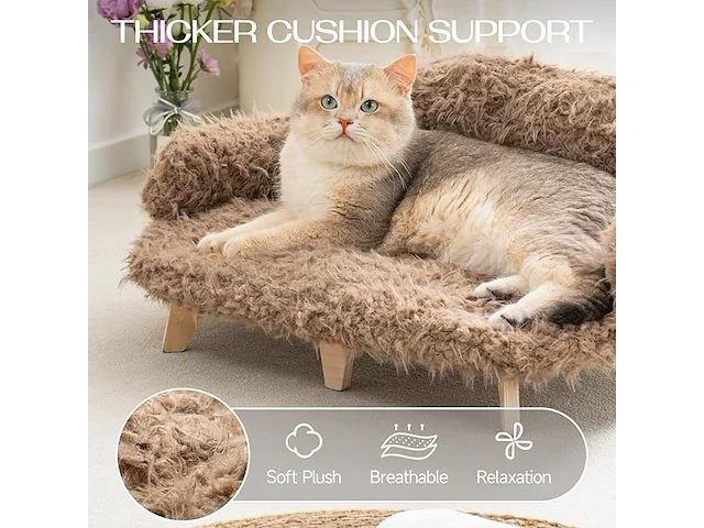 Kattenbed houten meubel - afbeelding 4 van  4