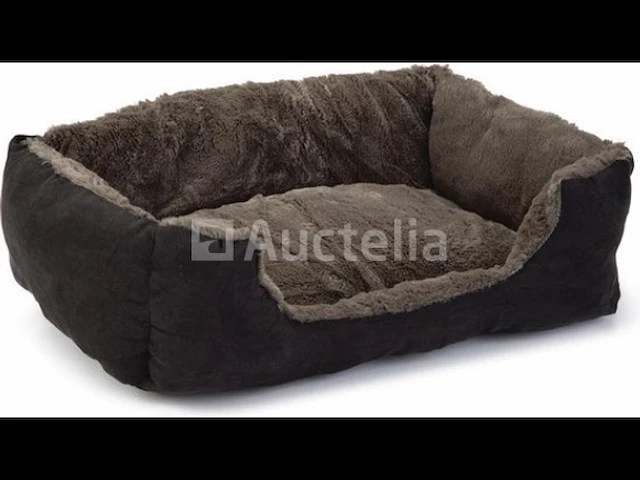 Kattenmand - taupe/zwart - 48x37x18 cm beeztees - afbeelding 1 van  1