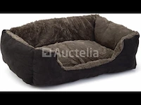 Kattenmand - taupe/zwart - 48x37x18 cm beeztees - afbeelding 1 van  1