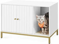 Kattenmeubels - wit en goud - afbeelding 2 van  5