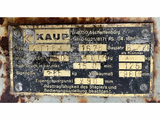 Kaup 2t184 kipbak - afbeelding 7 van  7