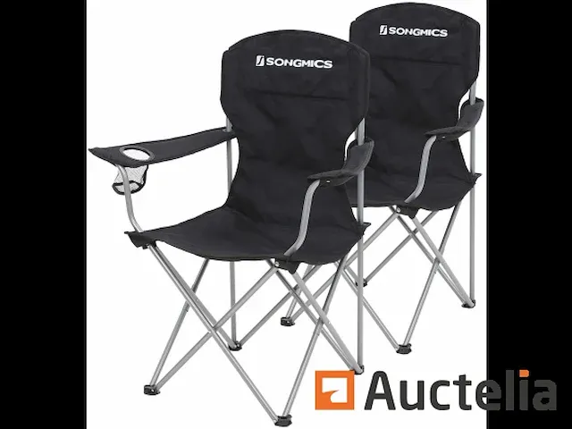 Kavel 2 stoelen van de camping, comfortabel, - afbeelding 1 van  9
