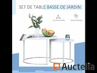 Kavel van 2 tafels round basses girls stapelbare garden - afbeelding 6 van  9