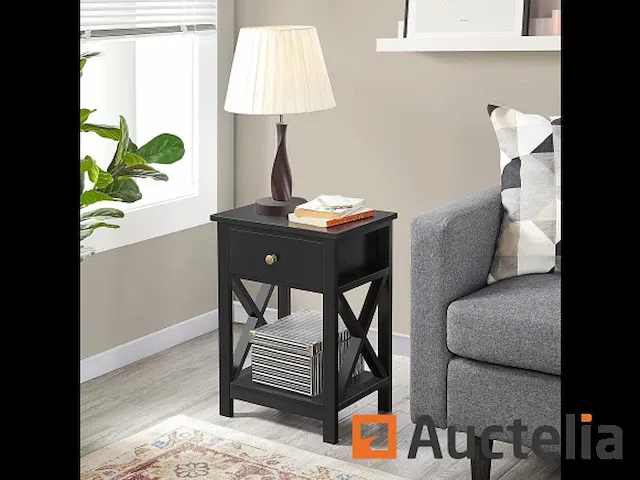 Kavel van 2 tafels van bedside in wood, tafel van de nacht - afbeelding 2 van  9