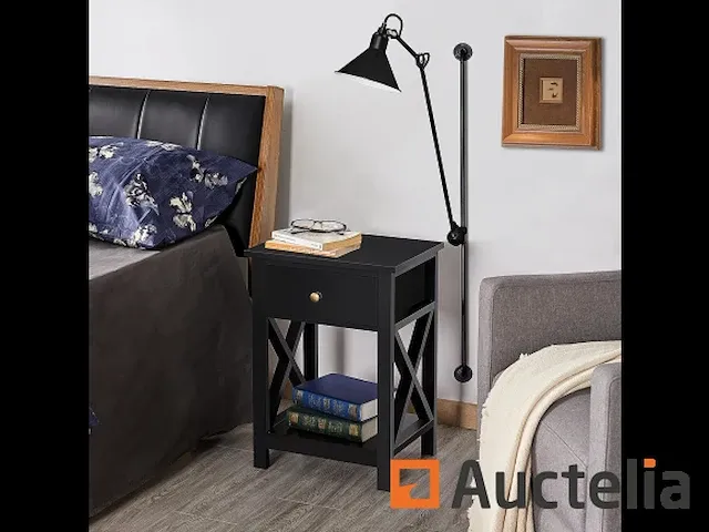 Kavel van 2 tafels van bedside in wood, tafel van de nacht - afbeelding 5 van  9