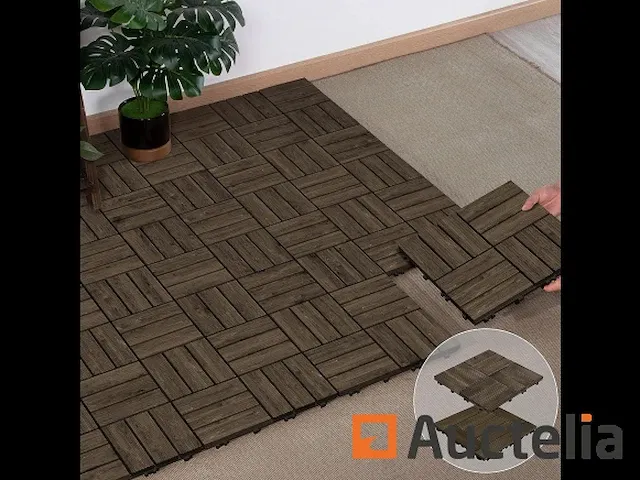 Kavel van 27 terrastegels 30,5x30,5cm terrastegels - afbeelding 3 van  9