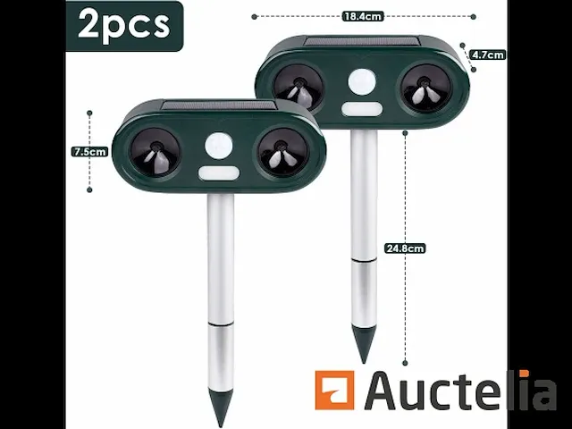 Kavel van 4 dierlijke insectenwerende middelen, ultrasoon zonne-energie - afbeelding 3 van  4