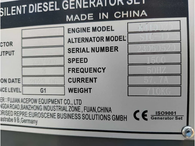 Kawakenki - 40 - diesel aggregaat - 2023 - afbeelding 3 van  20