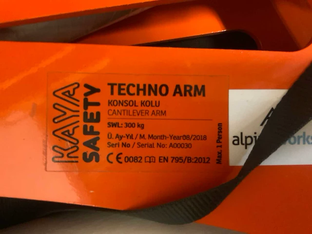 Kaya safety techno arm veiligheiduitrusting voor mangat - afbeelding 5 van  7