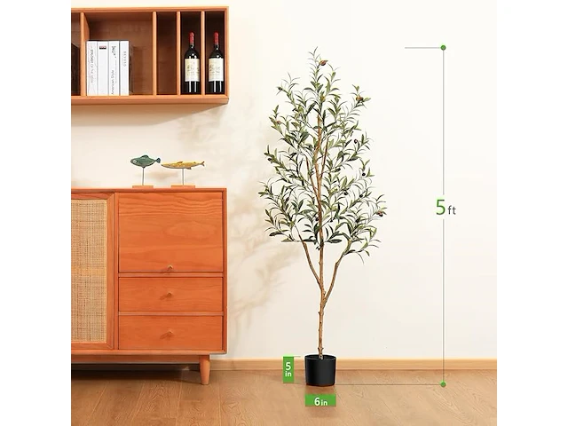 Kazeila kunstmatige olijfboom (1,5 m) - afbeelding 4 van  4
