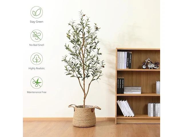 Kazeila kunstolijfboom ( 2 stuks) - afbeelding 4 van  4