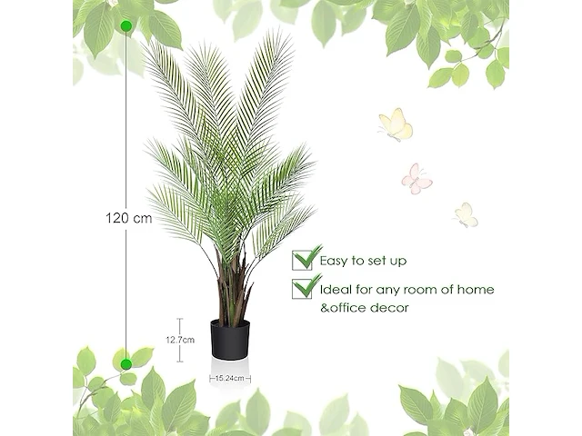 Kazeila kunstpalmboom (120 cm) - afbeelding 2 van  2