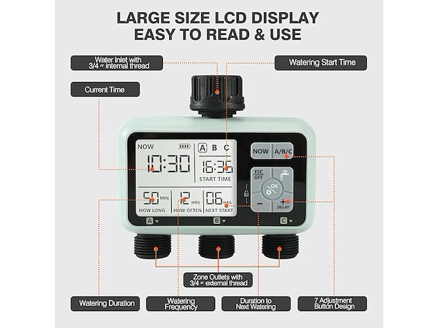 Kazeila watertimer irrigatiesysteem - afbeelding 2 van  6