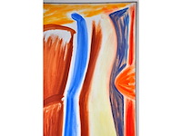 Kees voorbraak - olie op doek - 150x190 cm - 1987 - afbeelding 2 van  13