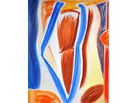 Kees voorbraak - olie op doek - 150x190 cm - 1987 - afbeelding 6 van  13