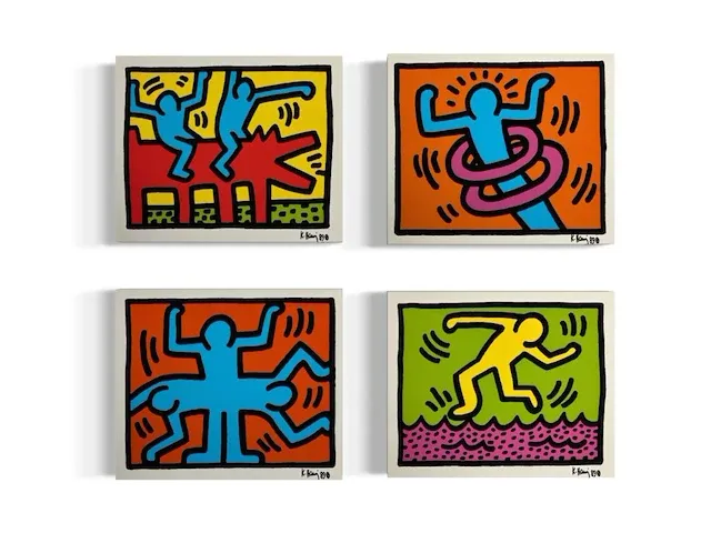 Keith haring - (4x) pop shop editie - afbeelding 1 van  5