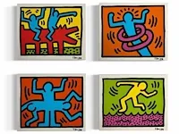 Keith haring - (4x) pop shop editie - afbeelding 1 van  5