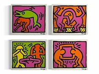 Keith haring - (4x) pop shop editie - afbeelding 1 van  1