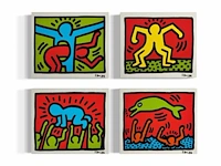 Keith haring - (4x) pop shop editie