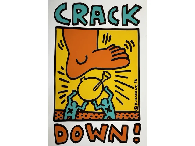 Keith haring - crack down - afbeelding 1 van  1