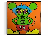 Keith haring - gelimiteerde editie xl 'andy mouse' - afbeelding 1 van  1