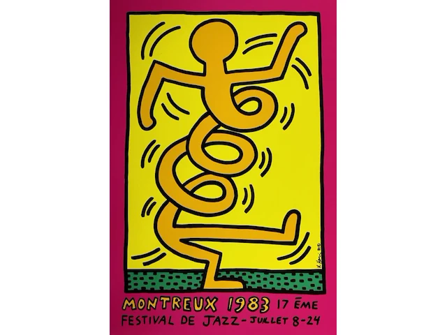 Keith haring - jazz montreux - afbeelding 1 van  1