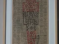 Keith haring - origineel op krant - afbeelding 2 van  4