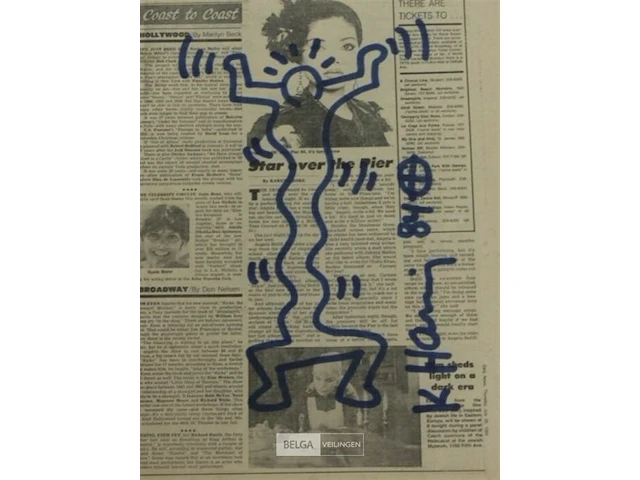 Keith haring - origineel 'totem' - afbeelding 1 van  2