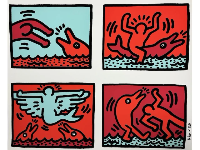 Keith haring - pop shop editie xl - afbeelding 1 van  1