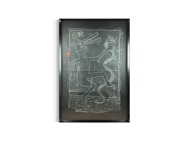 Keith haring - subway drawing - afbeelding 1 van  1