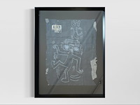 Keith haring - subway drawing - afbeelding 1 van  6