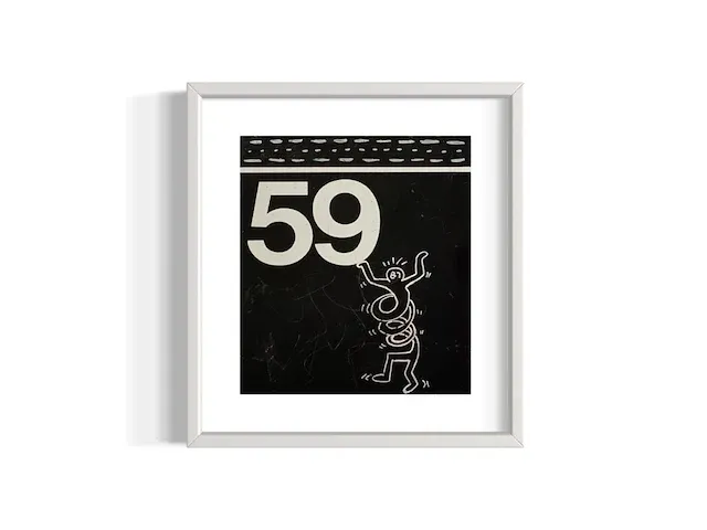 Keith haring - subway sign drawing - afbeelding 1 van  1