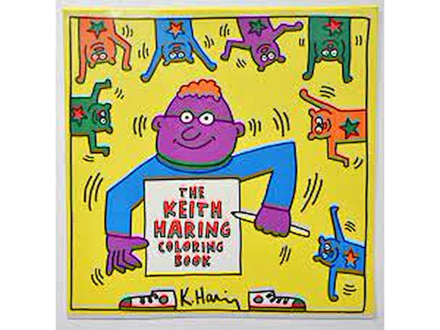 Keith haring 1ste editie kleurboek 1992 - afbeelding 2 van  2