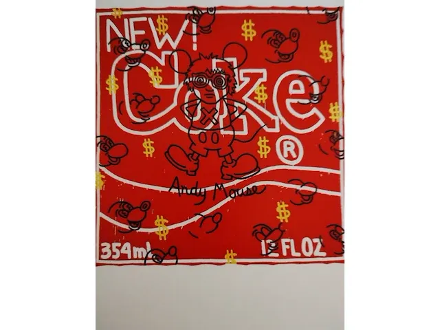Keith haring andy mouse - afbeelding 1 van  2