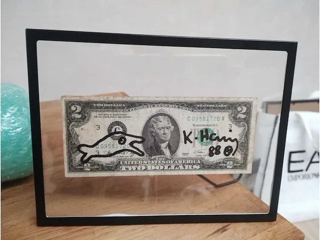 Keith haring dollar bill (after) - afbeelding 4 van  5