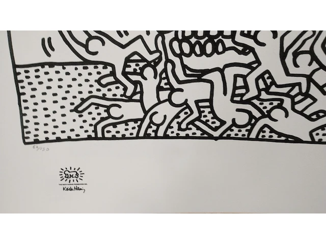 Keith haring lithografie ed 150ex - afbeelding 2 van  3