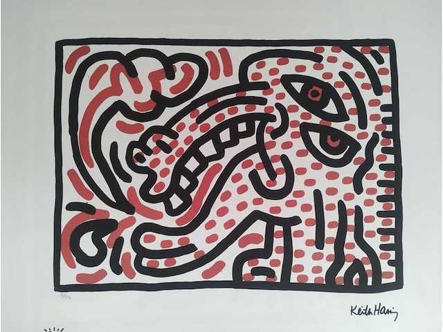 Keith haring ludo 1 150 ex - afbeelding 1 van  3
