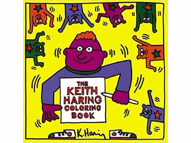 Keith haring orgineel kleurboek popshop 1992 - afbeelding 1 van  2