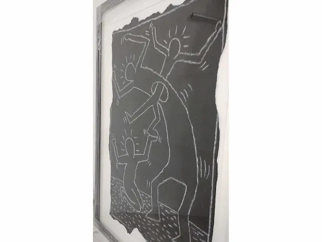 Keith haring – orginele krijttekening - afbeelding 3 van  8