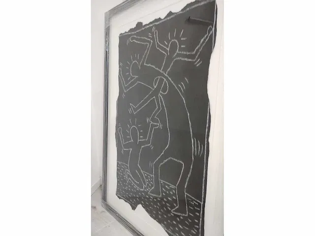 Keith haring – orginele krijttekening - afbeelding 4 van  8