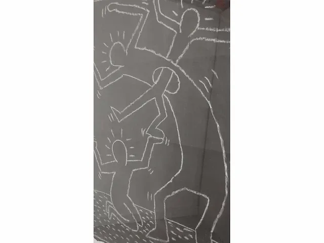 Keith haring – orginele krijttekening - afbeelding 6 van  8