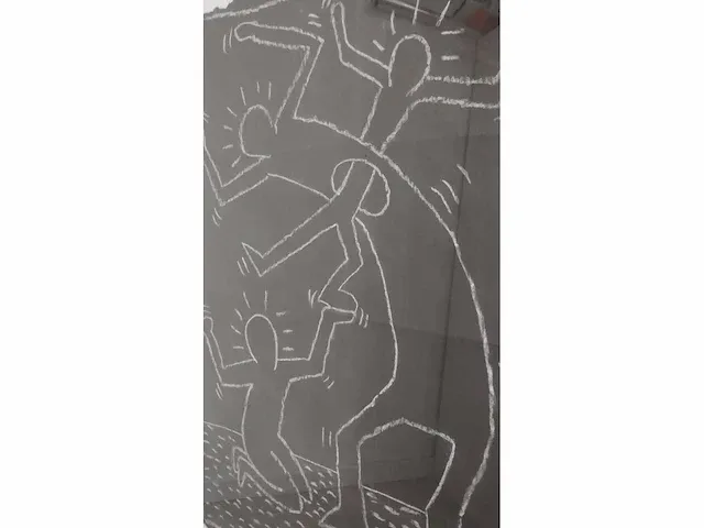 Keith haring – orginele krijttekening - afbeelding 7 van  8