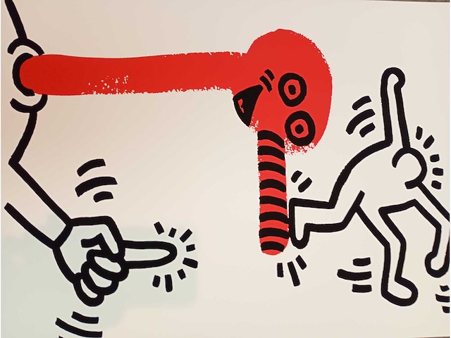 Keith haring the story of red & blue - afbeelding 1 van  2